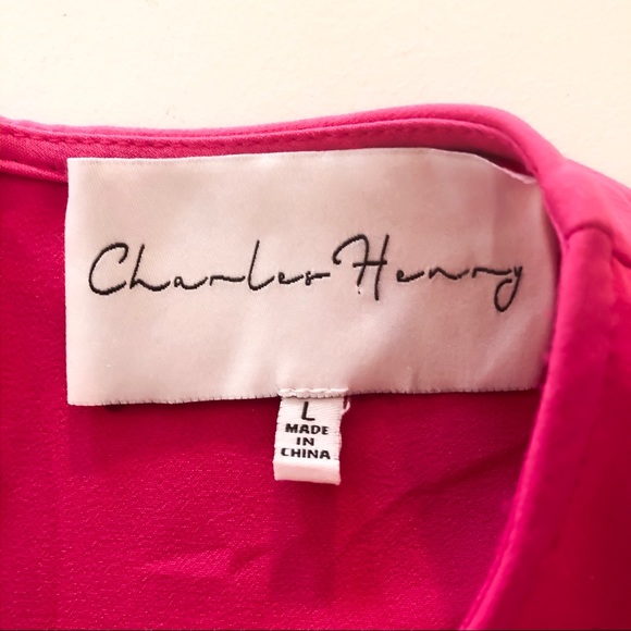 Charles Henry | LongSleeve Pink Bell Sleeve Dress - Picture 4 of 4